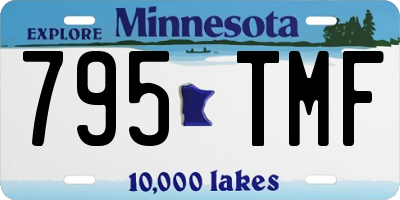 MN license plate 795TMF