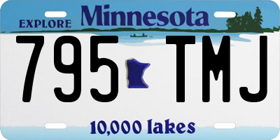 MN license plate 795TMJ