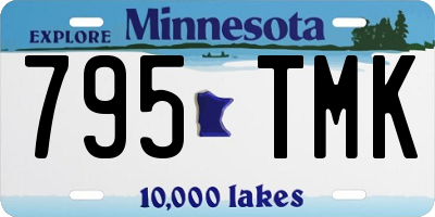 MN license plate 795TMK