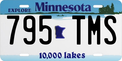 MN license plate 795TMS