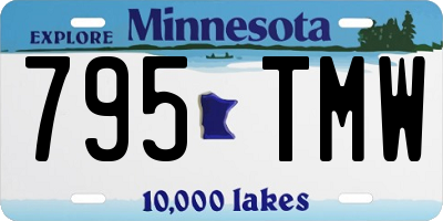 MN license plate 795TMW