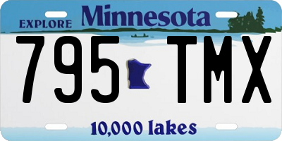 MN license plate 795TMX