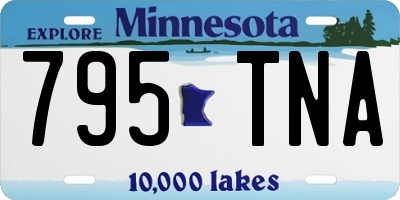 MN license plate 795TNA