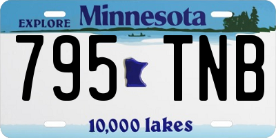 MN license plate 795TNB