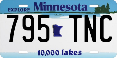 MN license plate 795TNC