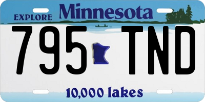 MN license plate 795TND