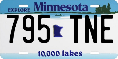 MN license plate 795TNE
