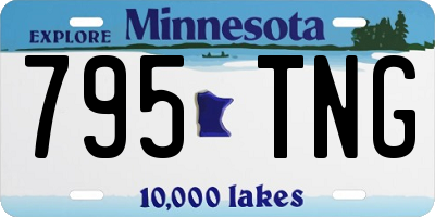MN license plate 795TNG