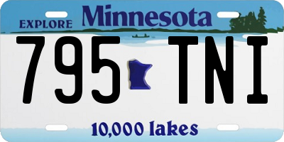 MN license plate 795TNI