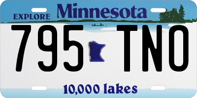 MN license plate 795TNO