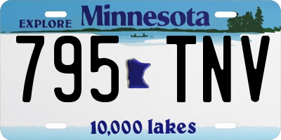 MN license plate 795TNV