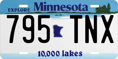 MN license plate 795TNX