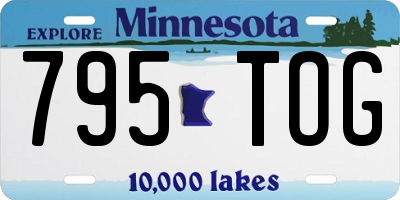 MN license plate 795TOG