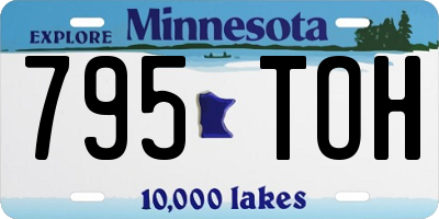 MN license plate 795TOH