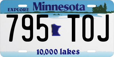 MN license plate 795TOJ