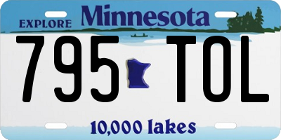 MN license plate 795TOL