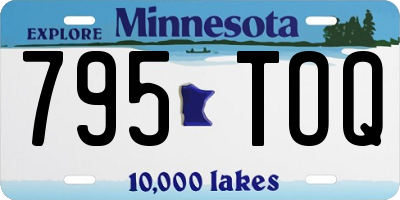 MN license plate 795TOQ