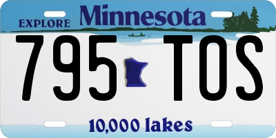 MN license plate 795TOS