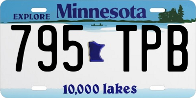 MN license plate 795TPB