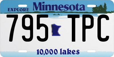 MN license plate 795TPC