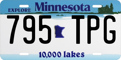 MN license plate 795TPG