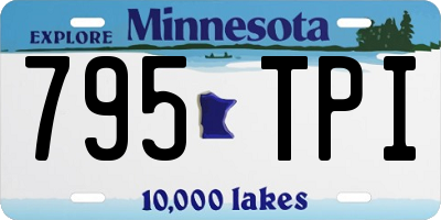 MN license plate 795TPI