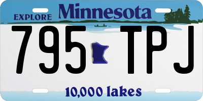 MN license plate 795TPJ
