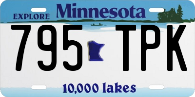 MN license plate 795TPK