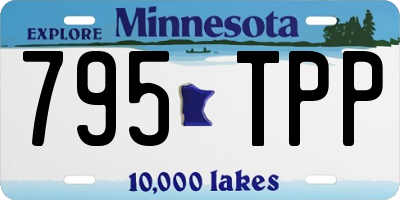 MN license plate 795TPP