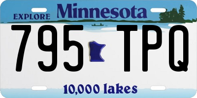 MN license plate 795TPQ