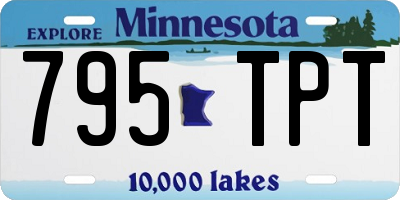 MN license plate 795TPT