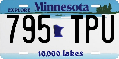 MN license plate 795TPU