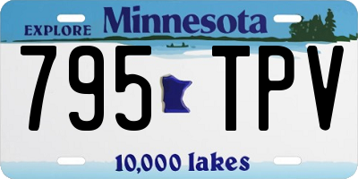 MN license plate 795TPV