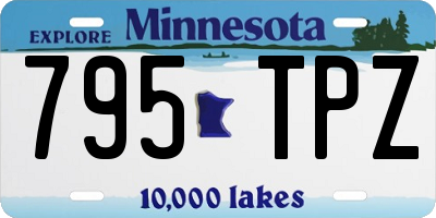 MN license plate 795TPZ