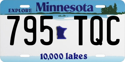 MN license plate 795TQC
