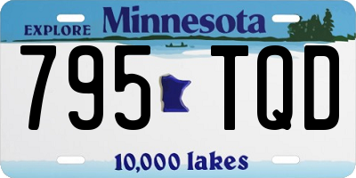 MN license plate 795TQD