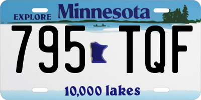MN license plate 795TQF