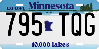 MN license plate 795TQG