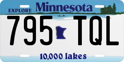 MN license plate 795TQL