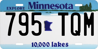 MN license plate 795TQM