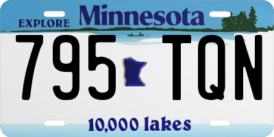 MN license plate 795TQN