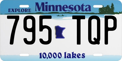 MN license plate 795TQP