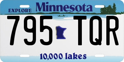 MN license plate 795TQR