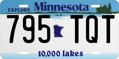 MN license plate 795TQT