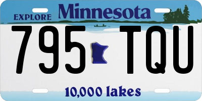 MN license plate 795TQU