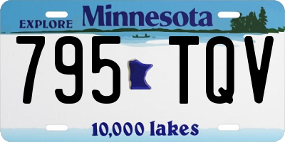MN license plate 795TQV