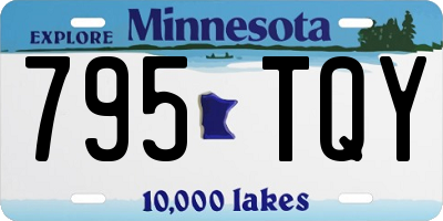MN license plate 795TQY