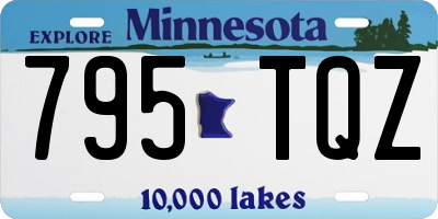 MN license plate 795TQZ