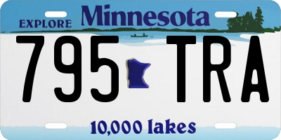 MN license plate 795TRA
