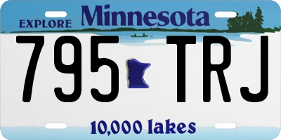 MN license plate 795TRJ